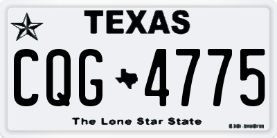 TX license plate CQG4775