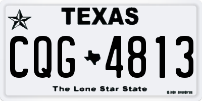 TX license plate CQG4813