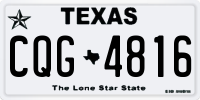 TX license plate CQG4816