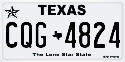 TX license plate CQG4824
