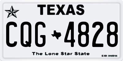 TX license plate CQG4828