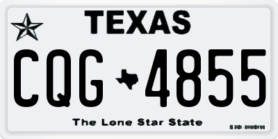 TX license plate CQG4855