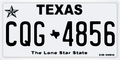 TX license plate CQG4856