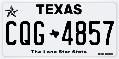 TX license plate CQG4857