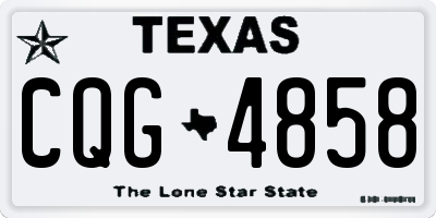 TX license plate CQG4858