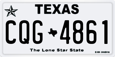 TX license plate CQG4861