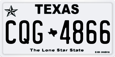TX license plate CQG4866