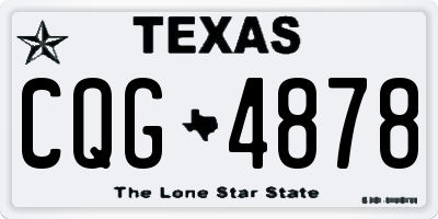 TX license plate CQG4878