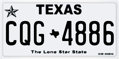 TX license plate CQG4886