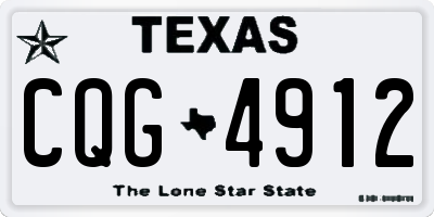 TX license plate CQG4912