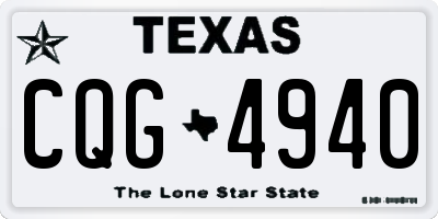 TX license plate CQG4940