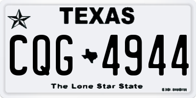 TX license plate CQG4944
