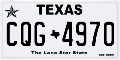 TX license plate CQG4970