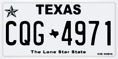 TX license plate CQG4971