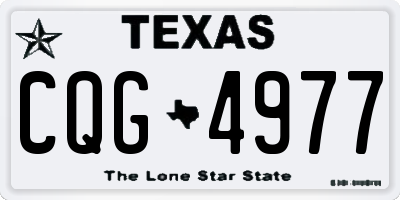 TX license plate CQG4977