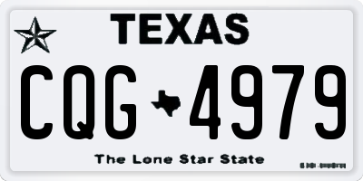 TX license plate CQG4979