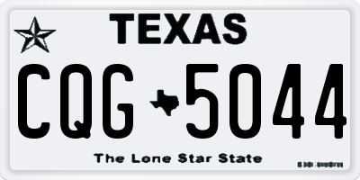 TX license plate CQG5044