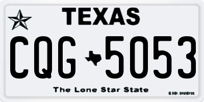 TX license plate CQG5053