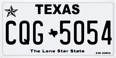 TX license plate CQG5054