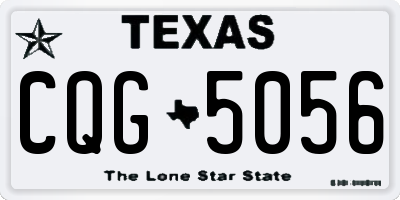TX license plate CQG5056