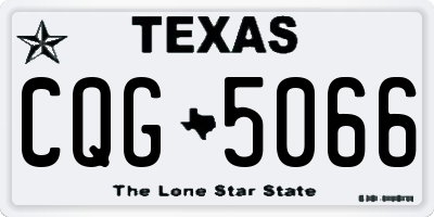 TX license plate CQG5066