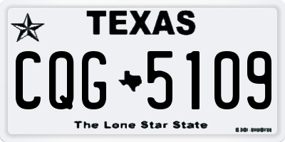 TX license plate CQG5109