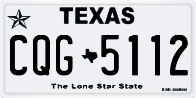 TX license plate CQG5112