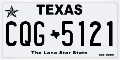 TX license plate CQG5121