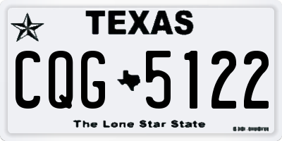 TX license plate CQG5122