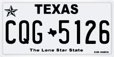TX license plate CQG5126