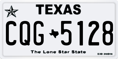 TX license plate CQG5128