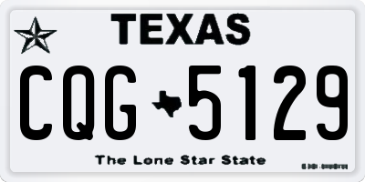 TX license plate CQG5129