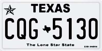 TX license plate CQG5130