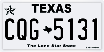 TX license plate CQG5131