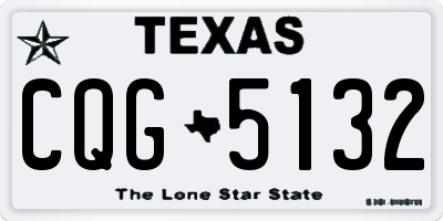TX license plate CQG5132