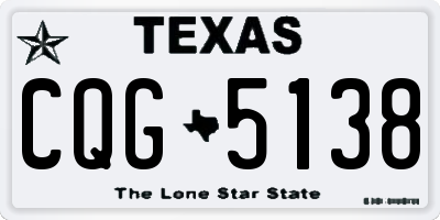 TX license plate CQG5138