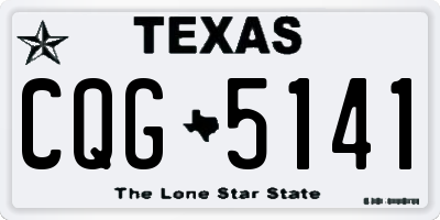 TX license plate CQG5141