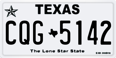 TX license plate CQG5142