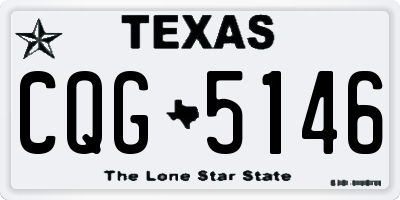 TX license plate CQG5146