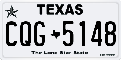 TX license plate CQG5148