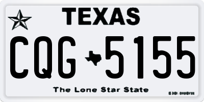 TX license plate CQG5155