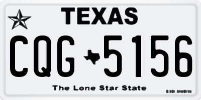 TX license plate CQG5156