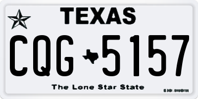 TX license plate CQG5157