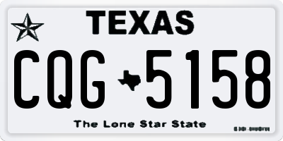 TX license plate CQG5158