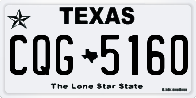 TX license plate CQG5160