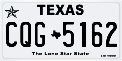 TX license plate CQG5162