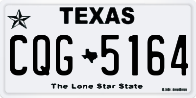 TX license plate CQG5164