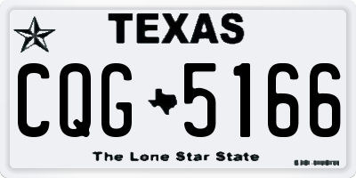 TX license plate CQG5166