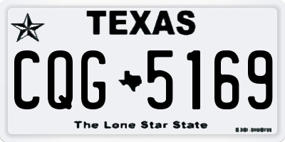 TX license plate CQG5169