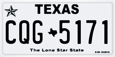 TX license plate CQG5171